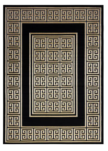 Kusový koberec Gloss 6776 86 greek black/gold-80x150