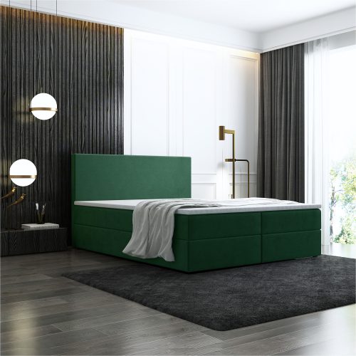 Box spring postel Bodie 140x200 cm zelená