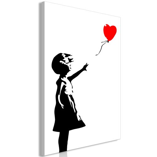 Obraz - Little Girl with a Balloon (1 Part) Vertical