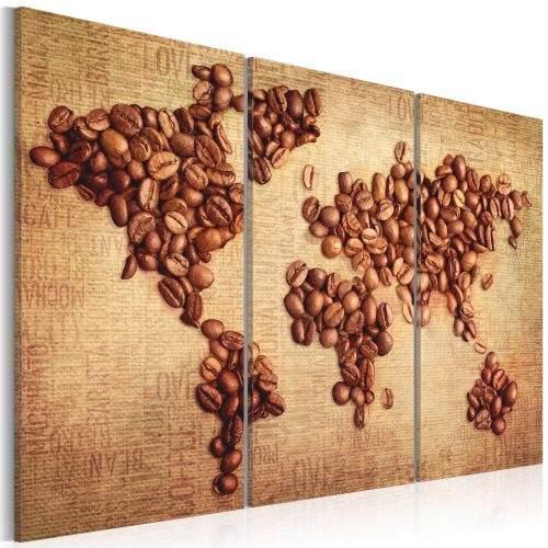 Obraz - Coffee from around the world - triptych