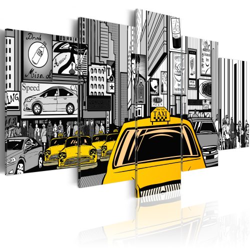 Obraz - Taxi v komiksu
